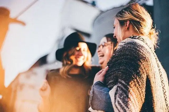 Women talking