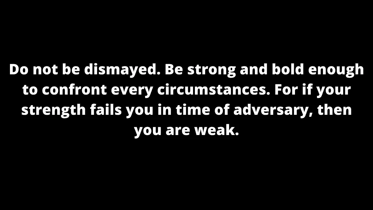 Words of encouragement