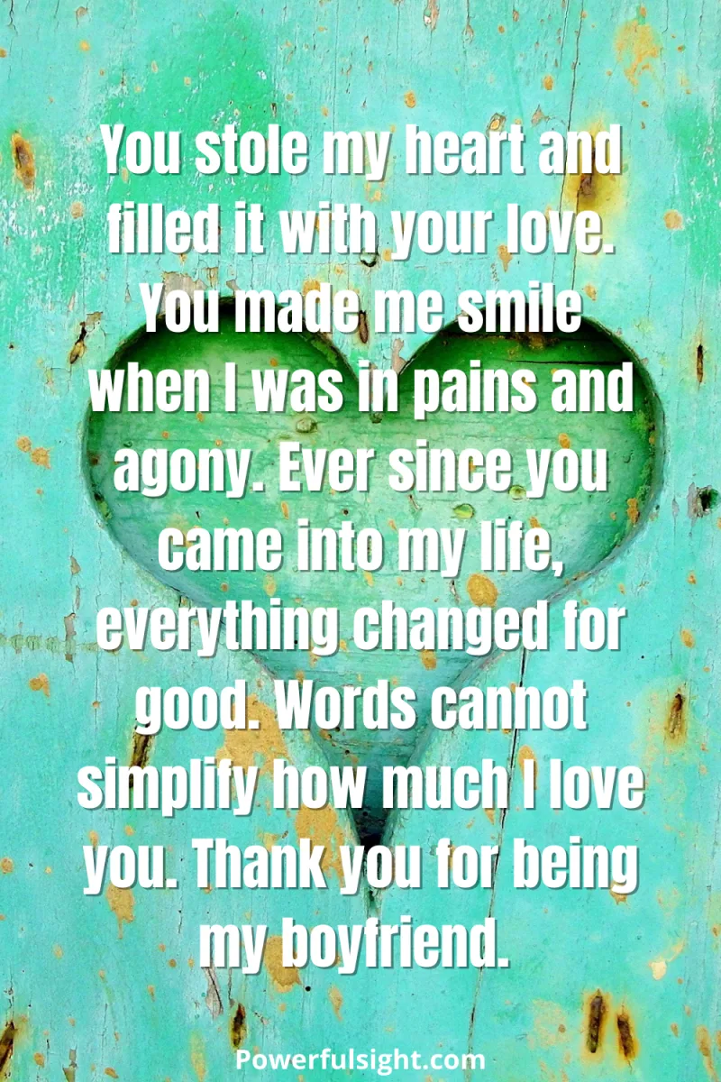 romantic love letter for your boyfriend