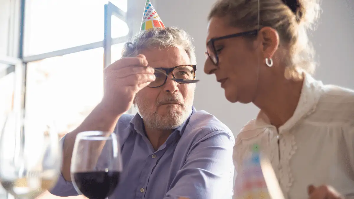 A divorced man at 50 on a date with a woman