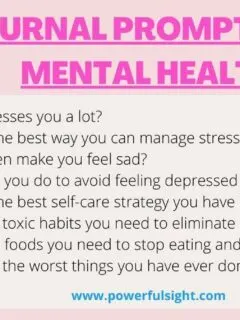 33 Journal prompts for mental health