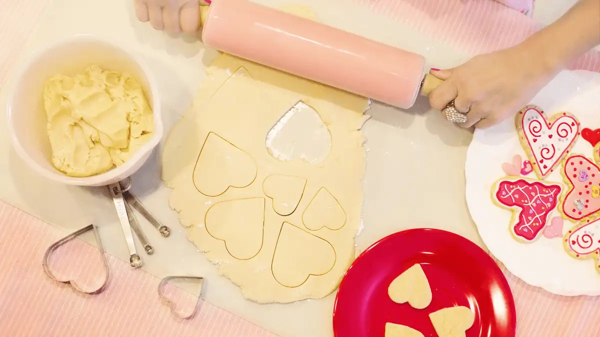 heart-shaped cookies