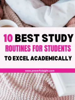 Study routines for students