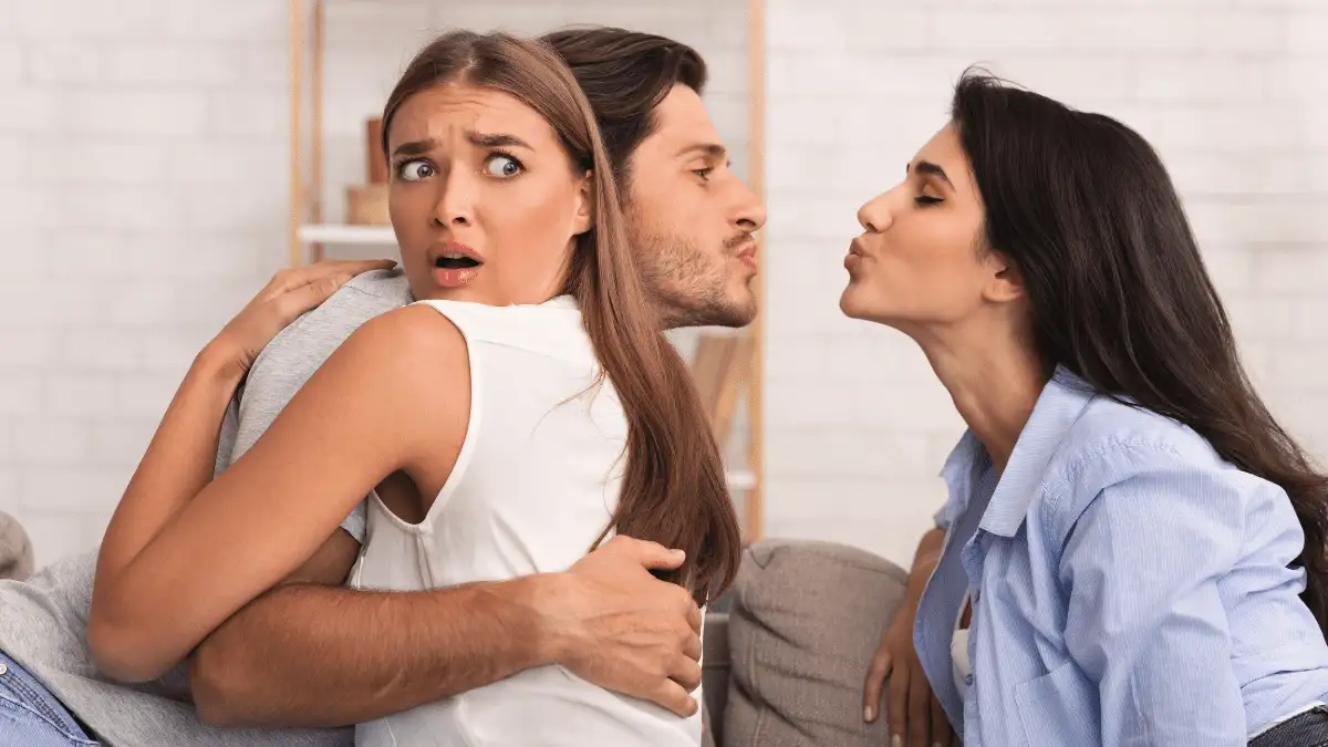 A guy cheating