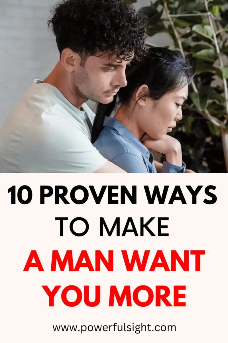 A guy hugging his woman to show ow to make him want you