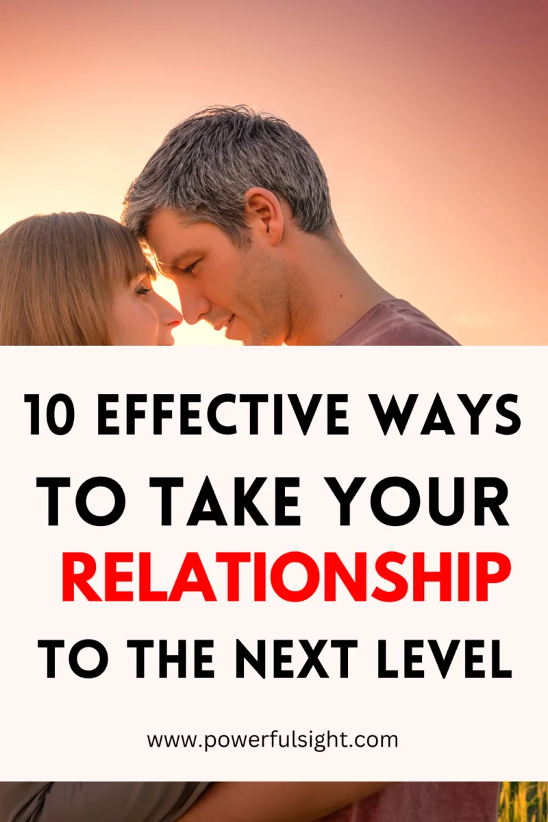 How to take your relationship to the next level