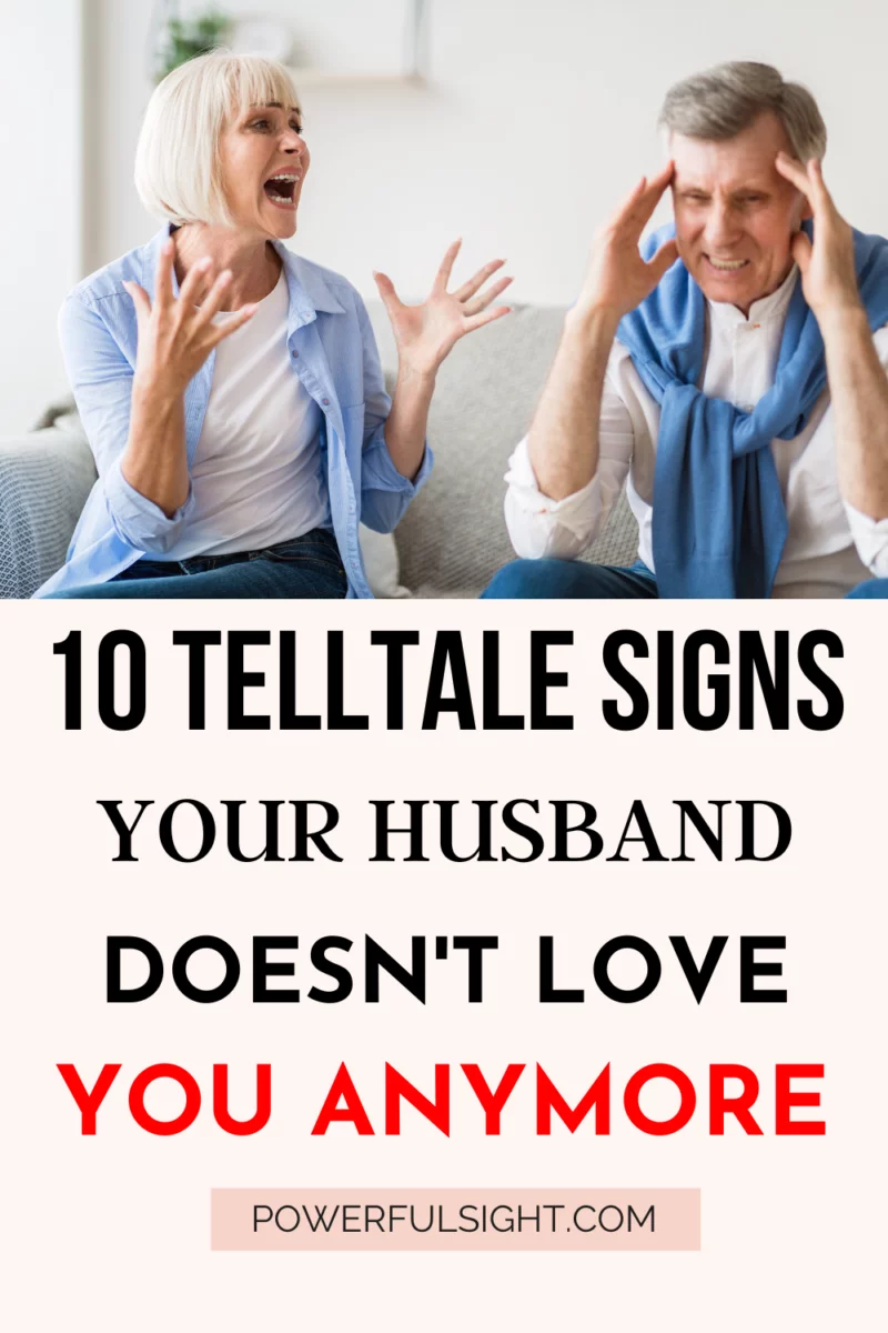 Signs your husband doesn't love you anymore
