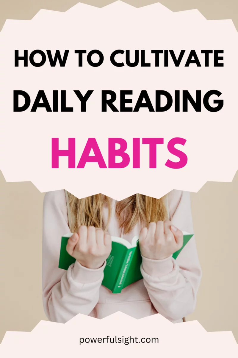 How to cultivate reading habits