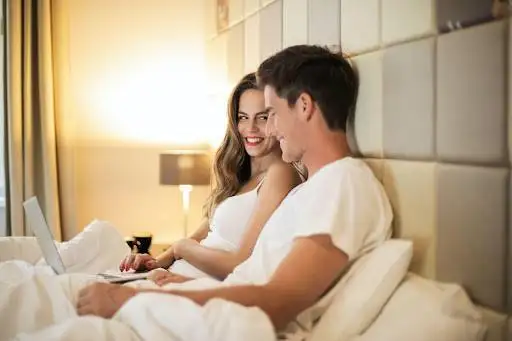 Couple watching movies