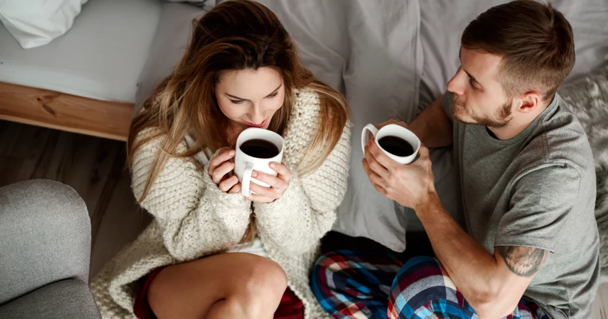 Couple asking each other relationship check in questions