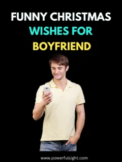 Funny Christmas wishes for boyfriend