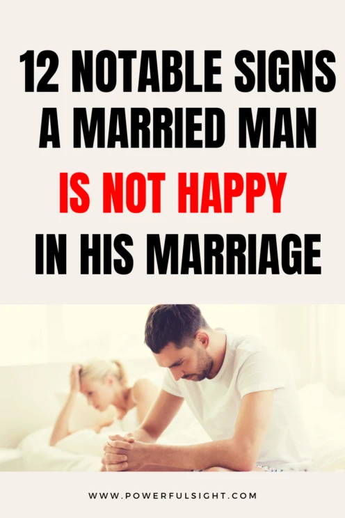 12 Signs A Married Man Is Not Happy In His Marriage