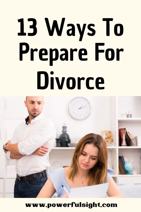 How to prepare for divorce