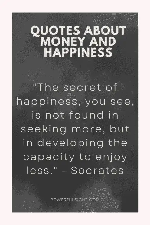 Quotes about money and happiness