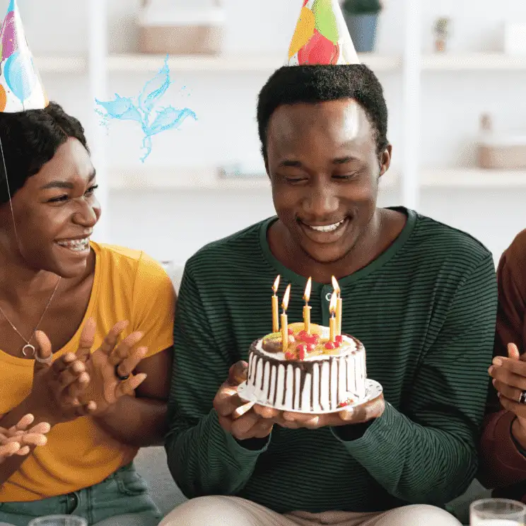 A Guy celebrating his birthday