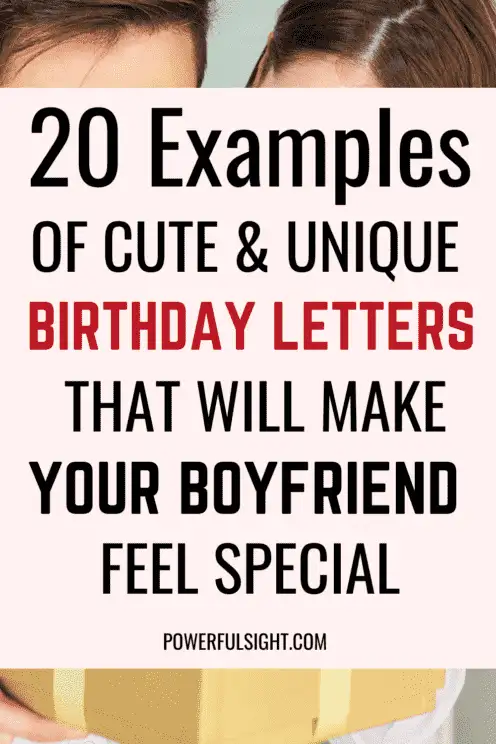 Birthday letters to boyfriend