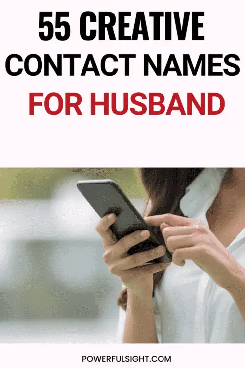 Contact names for husband
