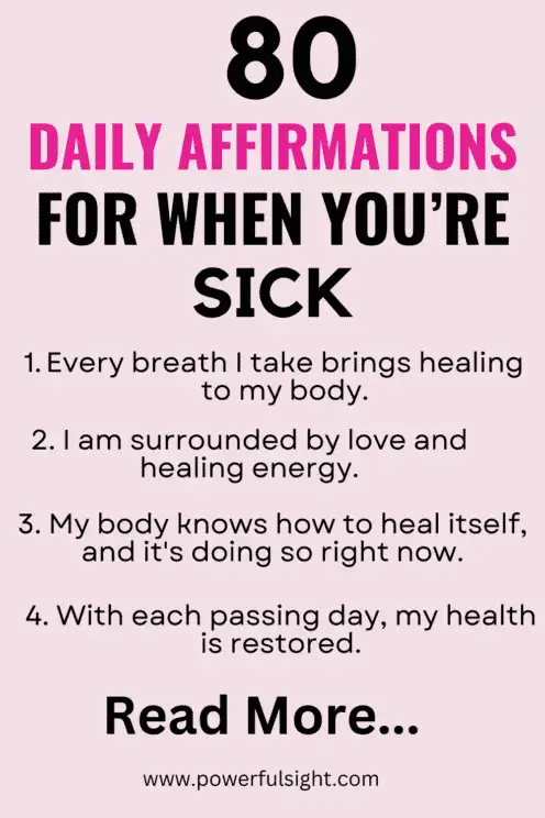 Daily Affirmations When You're Sick