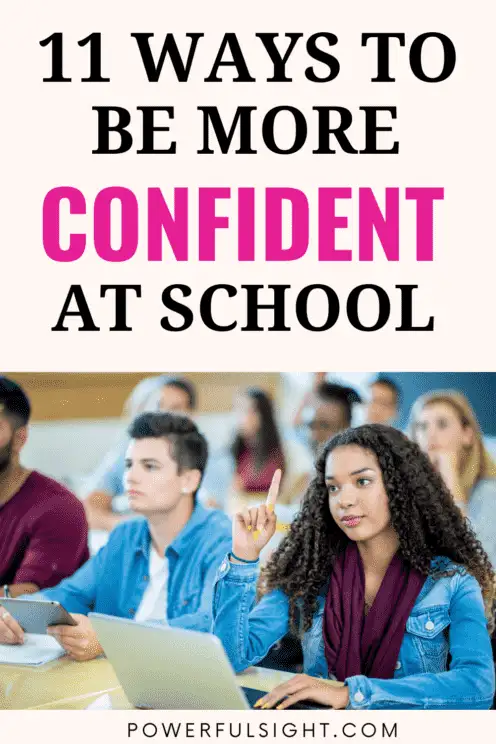 How to be more confident at school