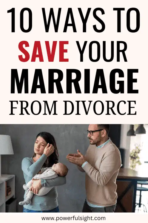 How To Save Your Marriage From Divorce