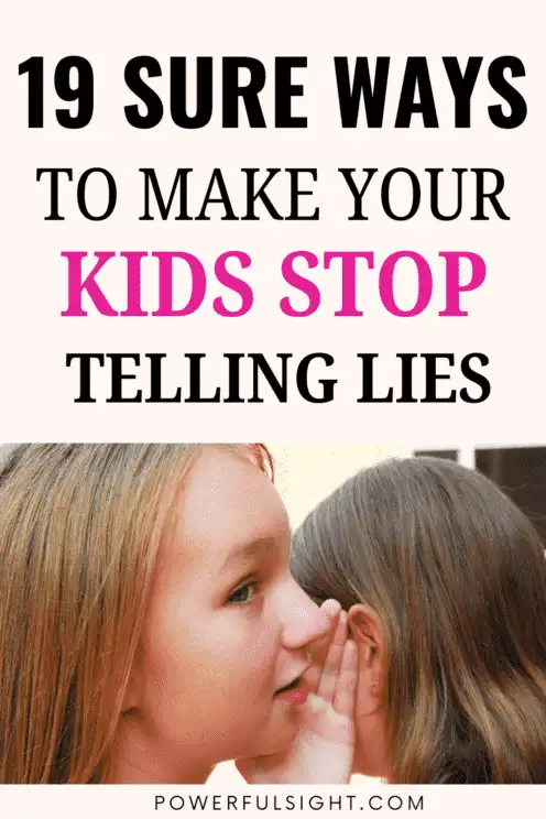 How to stop your kids from lying