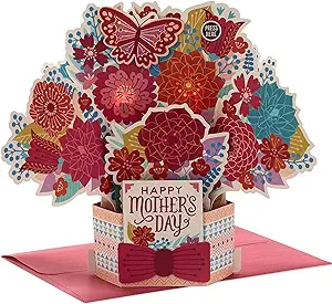 Mothers day card with light