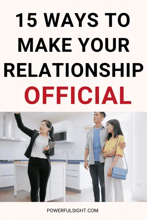 15 Ways To Make Your Relationship Official