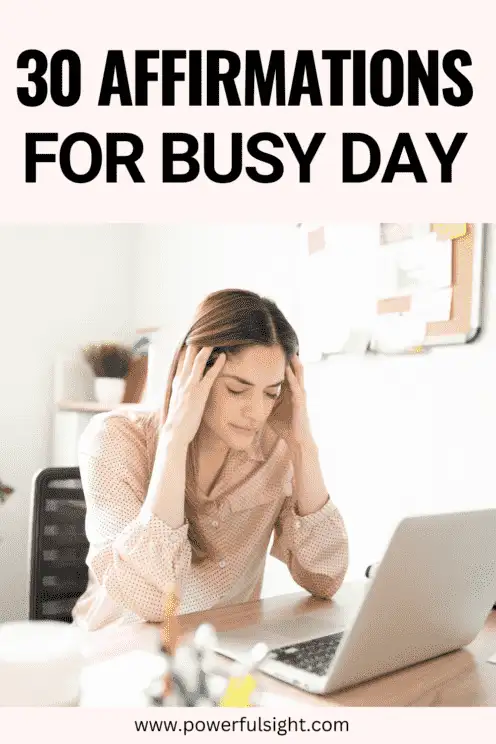 Affirmations For Busy Day