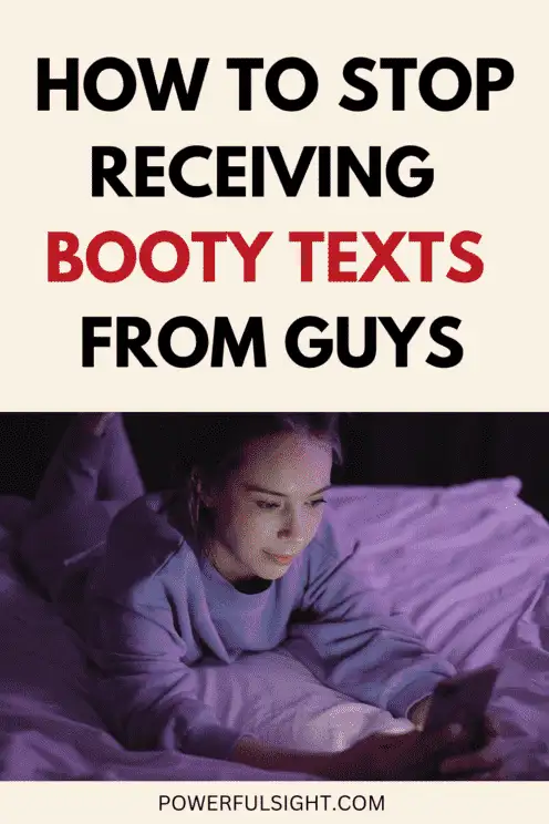 Here is how to say no to booty texts.