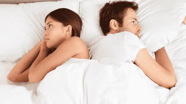 Couple on bed