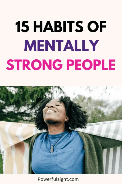 Habits of mentally strong people