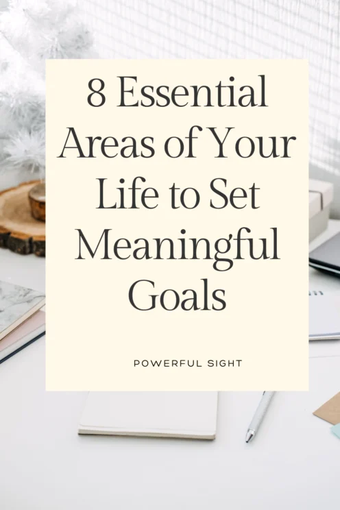 Areas of your life to set goals
