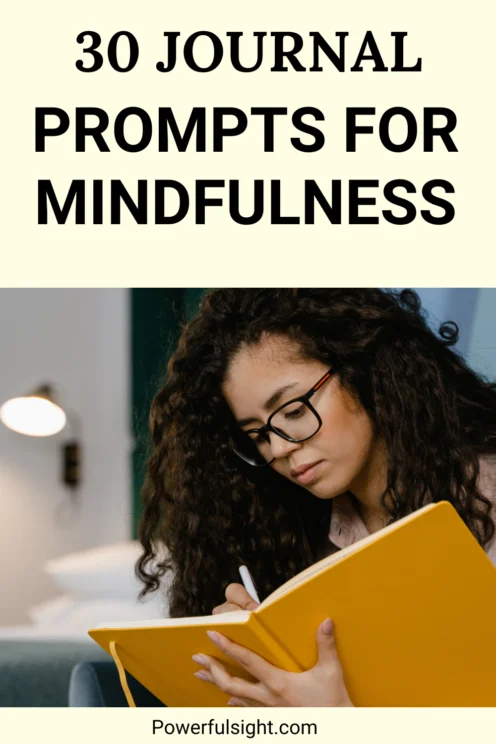 Mindfulness journal prompts