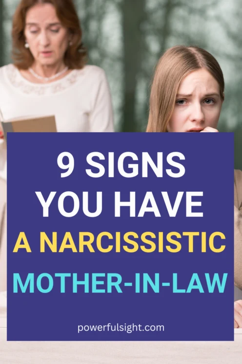 signs of a narcissistic mother in law