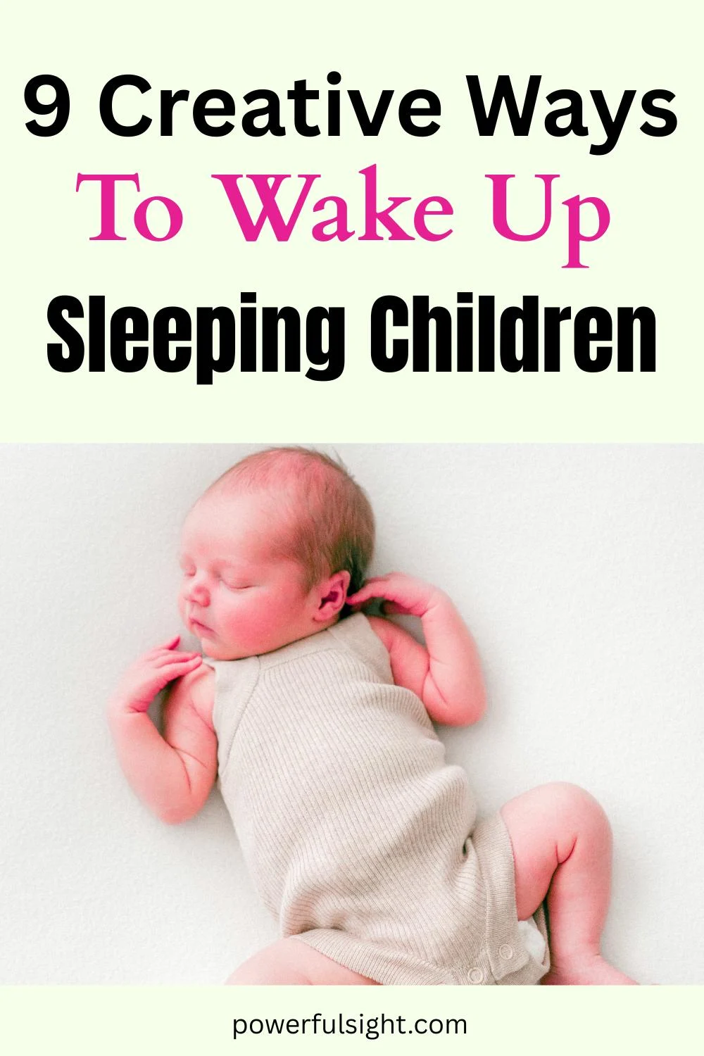 How to wake up sleeping children (1)