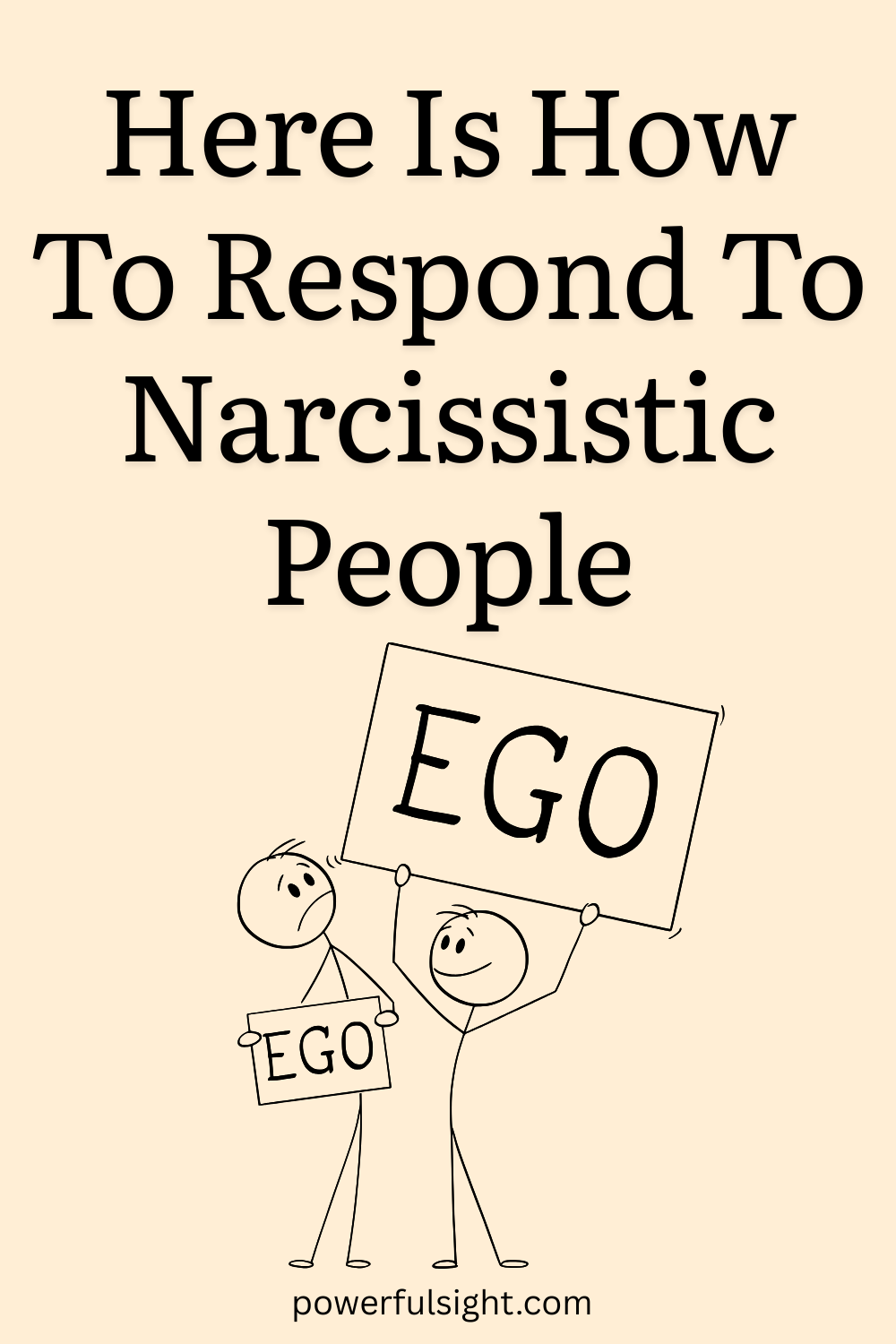 How to respond to Narcissistic people