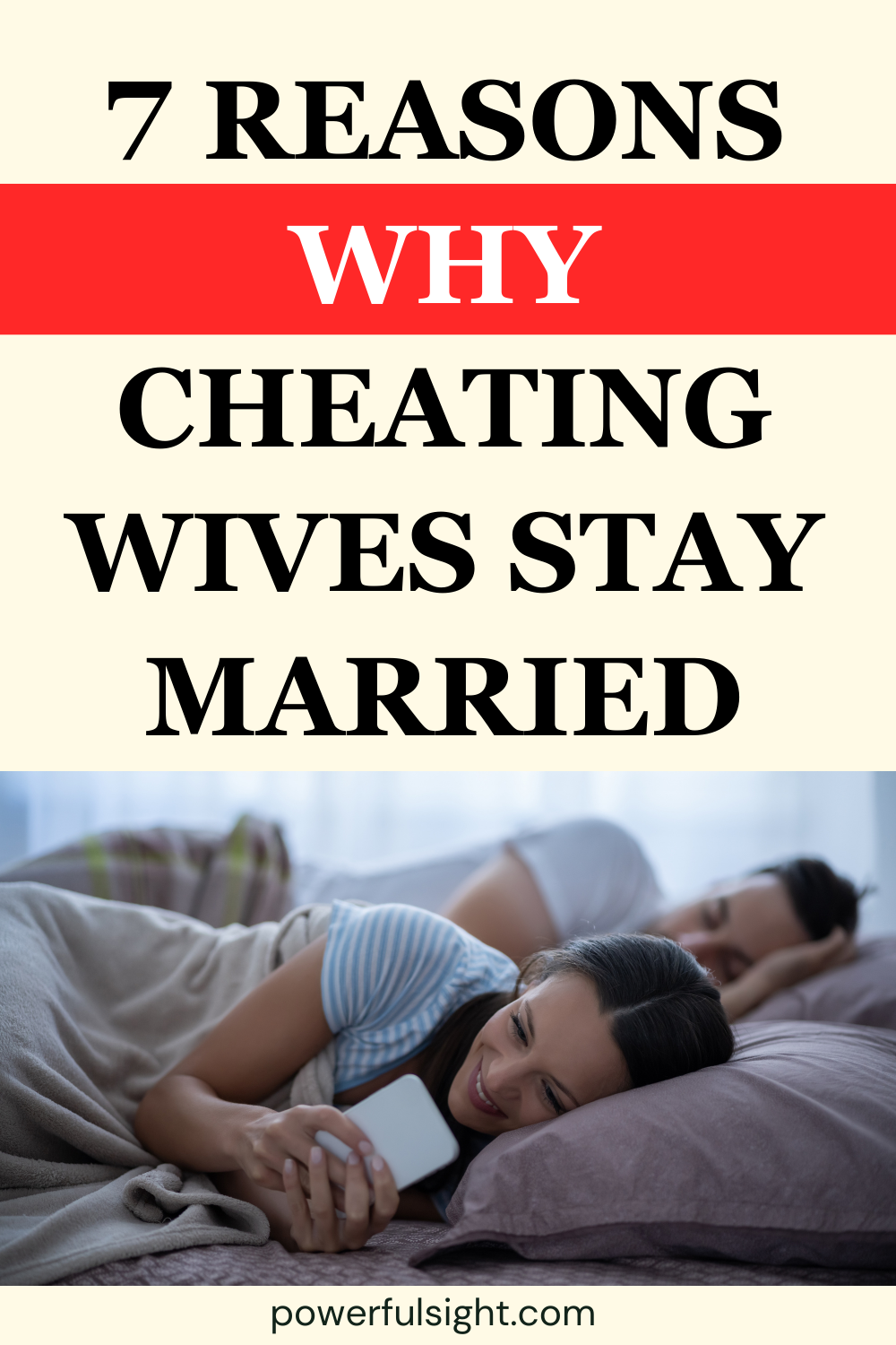 Why do cheating wives stay married