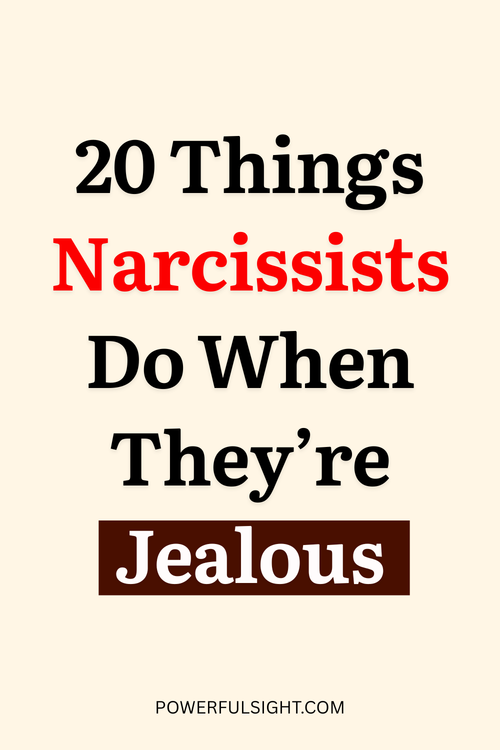 Signs a Narcissist Is Jealous of You