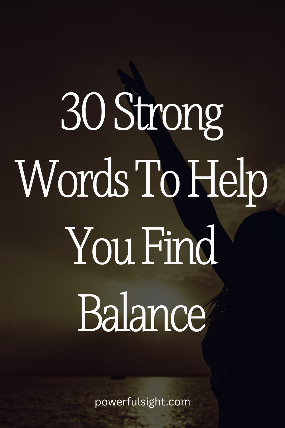 30 Words To Help You Find Balance