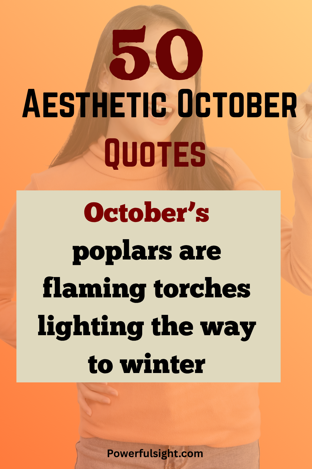 50 Aesthetic October Quotes