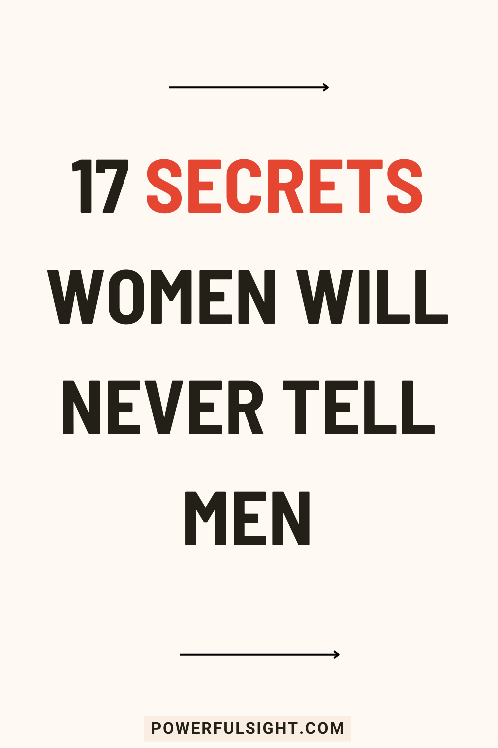 secrets women will never tell men