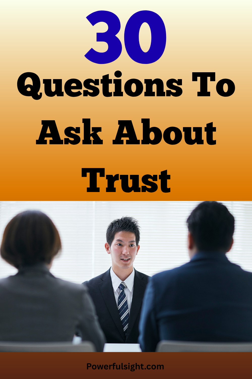 30 Questions To Ask About Trust