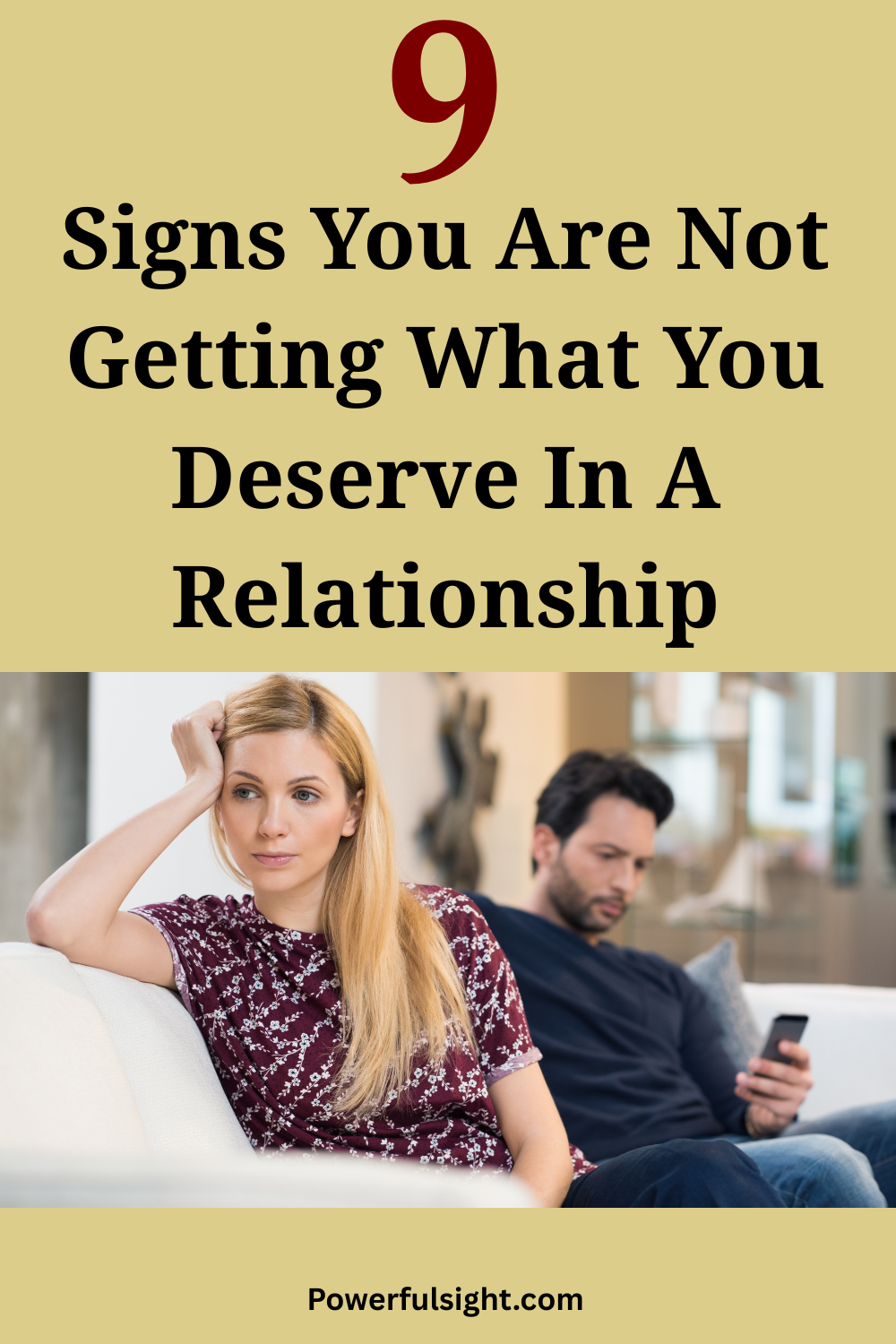 9 Signs You Are Not Getting What You Deserve In A Relationship